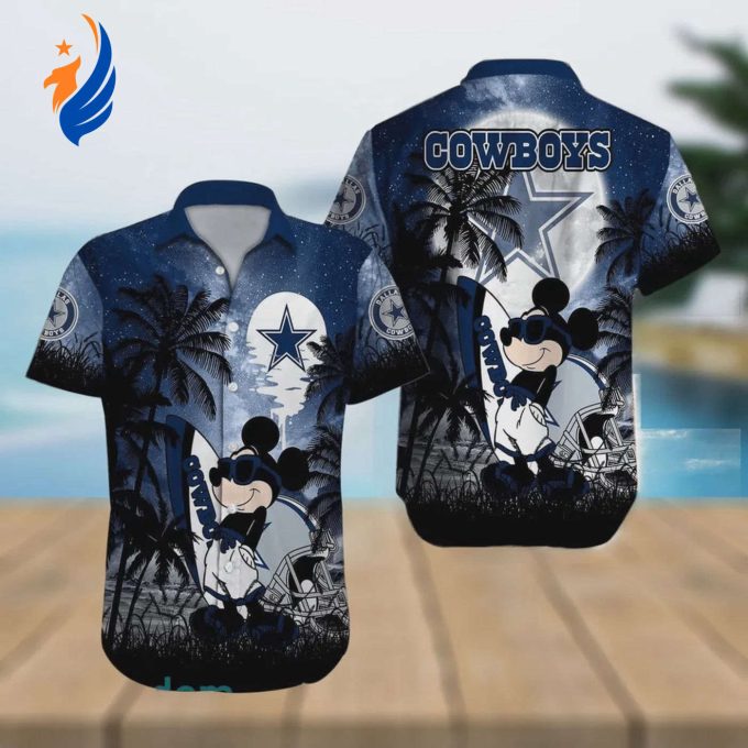 Dallas Cowboys NFL Mickey Mouse Hawaiian Shirt: Show Your Team Spirit with this Fun and Stylish Apparel! Dallas Cowboys NFL Mickey Mouse Hawaiian Shirt: Show Your Team Spirit with this Fun and Stylish Apparel!