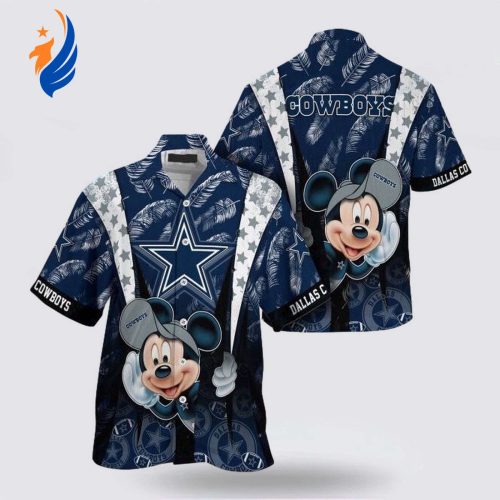 Dallas Cowboys Fans NFL Mickey Mouse Hawaiian Shirt – Show Your Team Spirit!