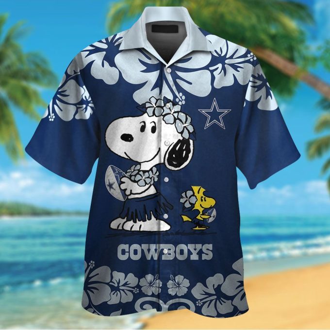 Dallas Cowboys & Snoopy Hawaiian Shirt #2: Stylish and Fun Team Apparel for Cowboys Fans