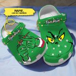 Dark Green Grinches Weed Christmas Lightweight Sandals White Clogs Dark Green Grinches Weed Christmas Lightweight Sandals White Clogs