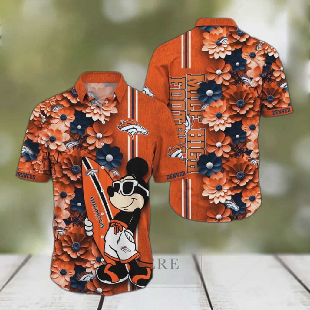 Denver Broncos NFL Aloha Mickey Hawaiian Shirt – Show Your Team Spirit with this Fun and Stylish NFL Fan Gear! Denver Broncos NFL Aloha Mickey Hawaiian Shirt – Show Your Team Spirit with this Fun and Stylish NFL Fan Gear!