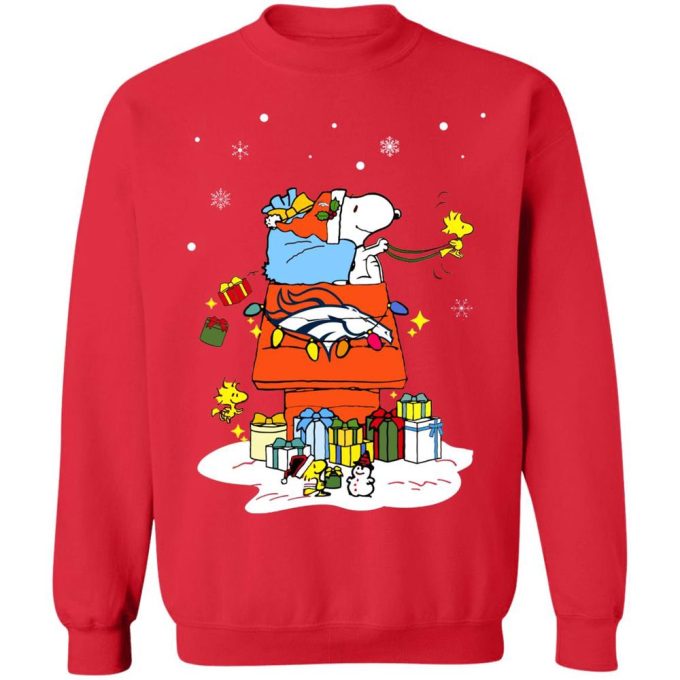 Spread Christmas Cheer with Denver Broncos Santa Snoopy Shirt – Limited Edition Holiday Apparel