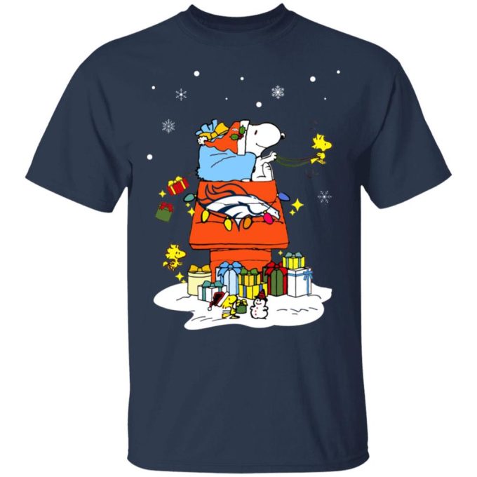 Spread Christmas Cheer with Denver Broncos Santa Snoopy Shirt – Limited Edition Holiday Apparel