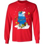 Get Festive with Detroit Lions Santa Snoopy Christmas Shirt – Spread Holiday Cheer!