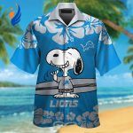 Get Stylish with Detroit Lions & Snoopy Hawaiian Shirt #2 – Perfect for Fans & Beach Lovers!