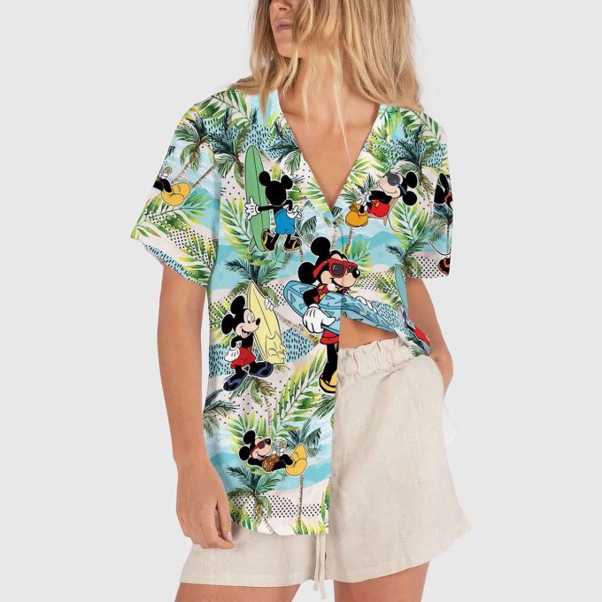 Stylish Disney Beach Mickey Hawaiian Shirt – Embrace the Aloha Spirit with Mickey Mouse!