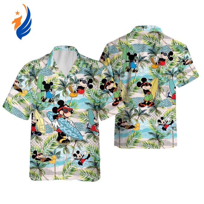 Stylish Disney Beach Mickey Hawaiian Shirt – Embrace the Aloha Spirit with Mickey Mouse!