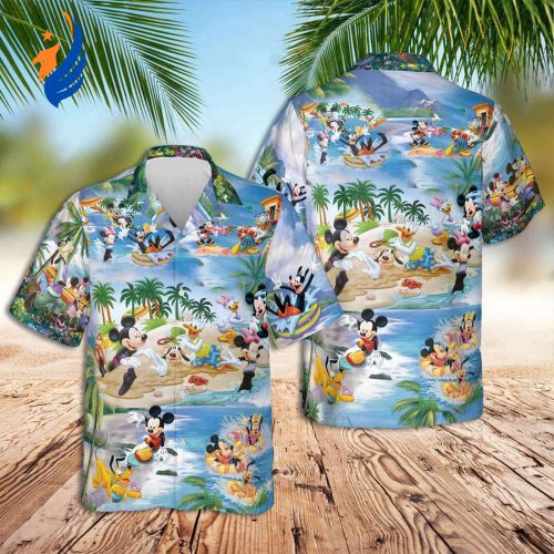 Mickey and Friends Hawaiian Shirt – Perfect Summer Beach Attire by Disney