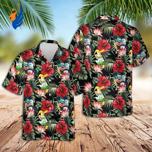 Disney Hawaiian Shirt: Mickey Mouse Flower Design – Vibrant & Authentic Tropical Style!