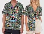 Disney Mickey Aloha Button Up Shirt – Tropical Hawaiian Print for Fun and Style!