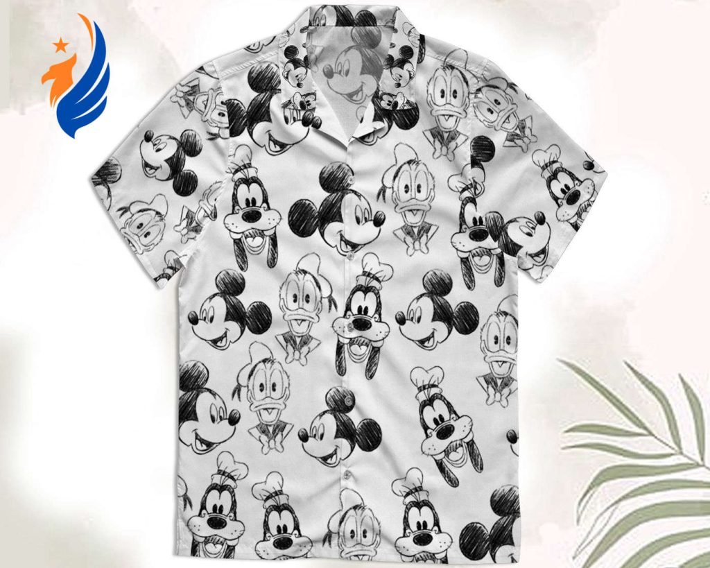 Disney Mickey and Friends Sketch Art Hawaiian Shirt – Perfect for Disneyland Summer Trip and Walt Disney World! Mickey Mouse Donald Duck Goofy Hawaii Shirts Disney Mickey and Friends Sketch Art Hawaiian Shirt – Perfect for Disneyland Summer Trip and Walt Disney World! Mickey Mouse Donald Duck Goofy Hawaii Shirts