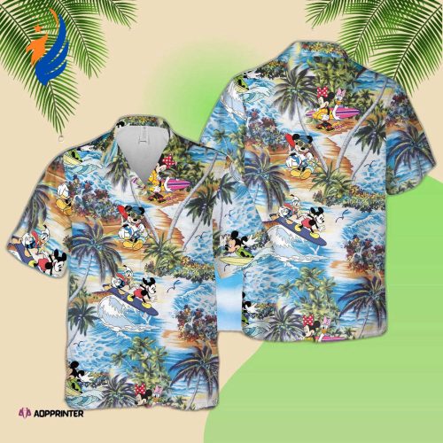 Disney Mickey Mouse Hawaiian Shirt: Summer Aloha Button Up for Men & Women