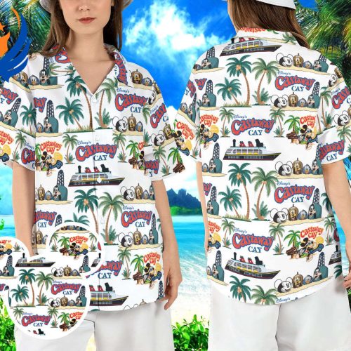 Disneyland Castaway Cay Cruise Hawaiian Shirt – Tropical Aloha Beach Shirt for Mickey and Friends Cruise Perfect for Summer