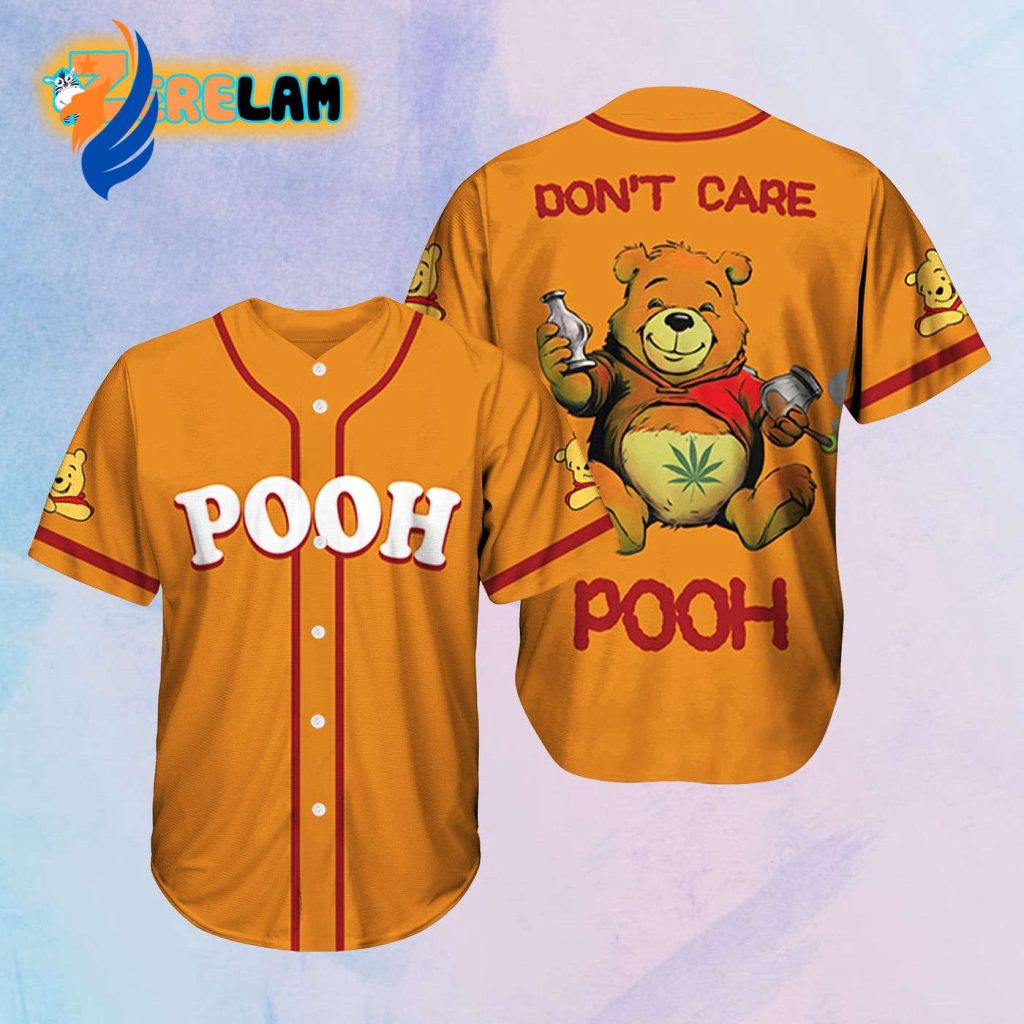 Stylish Don t Care Pooh Baseball Jersey – Trendy Design for Baseball Lovers Stylish Don t Care Pooh Baseball Jersey – Trendy Design for Baseball Lovers