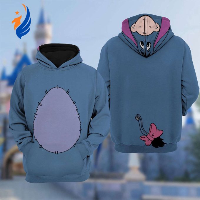 Eeyore Donkey 3D Costume Shirt – Family Halloween Hoodie Winnie The Pooh Sweatshirt Christmas Gift Eeyore Donkey 3D Costume Shirt – Family Halloween Hoodie Winnie The Pooh Sweatshirt Christmas Gift