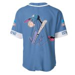 Eeyore Donkey Winnie Pooh Blue White Disney Unisex G Baseball Jersey Custom Cartoon Per