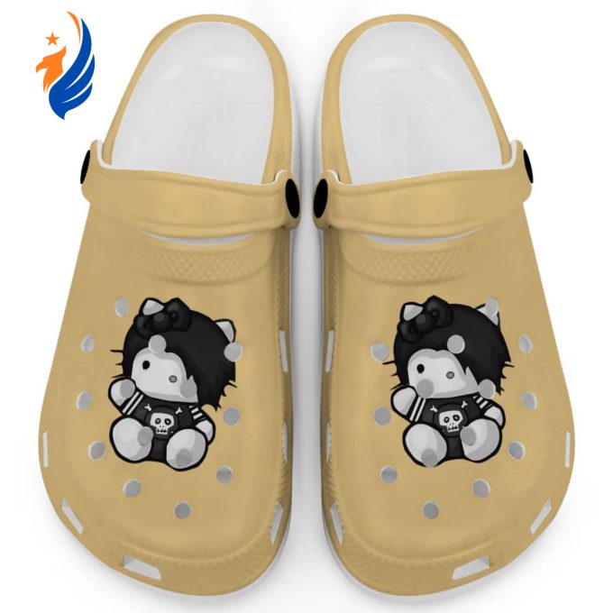 Emo Hello Kitty Grunge Sanrio Banana Clogs For Kids And Adults Emo Hello Kitty Grunge Sanrio Banana Clogs For Kids And Adults