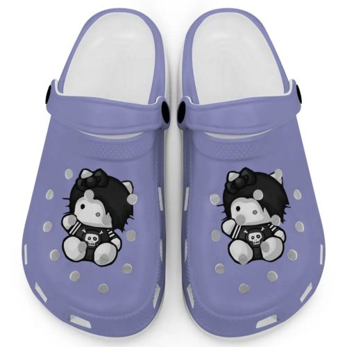 Emo Hello Kitty Grunge Sanrio Ochid Clogs For Kids And Adults Fast Shipping