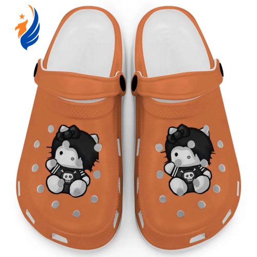 Emo Hello Kitty Grunge Sanrio Orange Clogs For Kids And Adults Fast Shipping