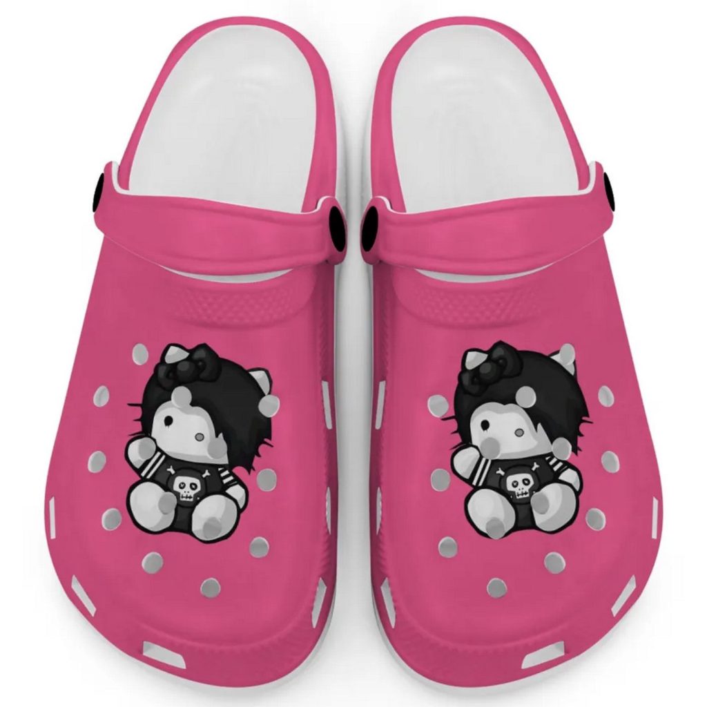 Emo Hello Kitty Grunge Sanrio Pink Clogs For Kids And Adults Fast Shipping Emo Hello Kitty Grunge Sanrio Pink Clogs For Kids And Adults Fast Shipping