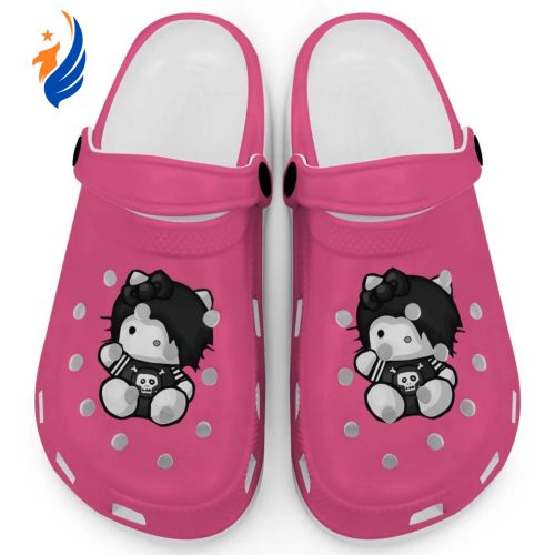 Emo Hello Kitty Grunge Sanrio Pink Clogs For Kids And Adults Fast Shipping