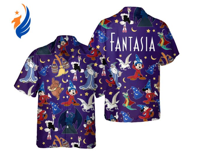Disney Fantasia Hawaiian Shirt: Sorcerer Mickey Yen Sid Broom Family Hawaii Trip Disneyland Summer – Get Yours Now! Disney Fantasia Hawaiian Shirt: Sorcerer Mickey Yen Sid Broom Family Hawaii Trip Disneyland Summer – Get Yours Now!