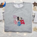 Firework USA Mickey Mouse Embroidered Shirt: Best Disney Patriotic Shirts Firework USA Mickey Mouse Embroidered Shirt: Best Disney Patriotic Shirts