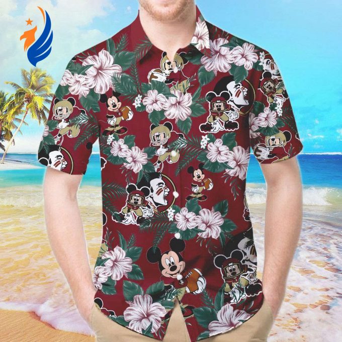Shop the Florida State Seminoles & Mickey Mouse Hawaiian Shirt for a Fun and Stylish Summer Look! Shop the Florida State Seminoles & Mickey Mouse Hawaiian Shirt for a Fun and Stylish Summer Look!