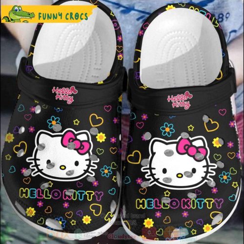 Funny Black Hello KittyClogs-Shoes