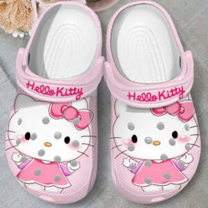 Funny Clogs Hello Kitty Pink Clogs For Kids And Adults