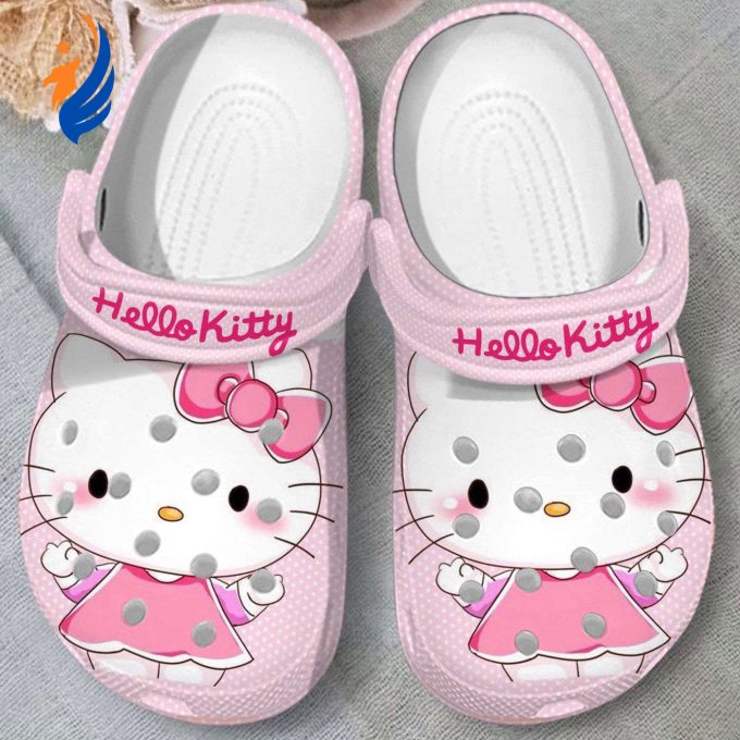 Funny Clogs Hello Kitty Pink Clogs For Kids And Adults Funny Clogs Hello Kitty Pink Clogs For Kids And Adults