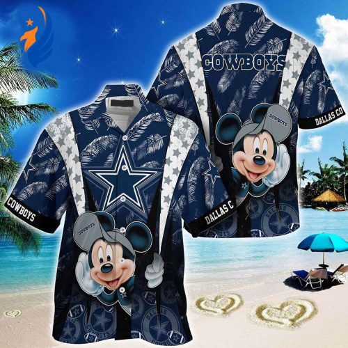 Get the Ultimate Funny Dallas Cowboys Mickey Mouse Hawaiian Shirt – Perfect for Cowboys Fans!