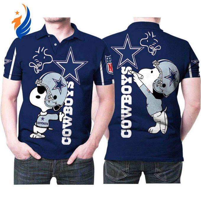 Funny Dallas Cowboys Snoopy 3d Polo Shirt Funny Dallas Cowboys Snoopy 3d Polo Shirt