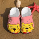 Funny Face Winnie The Pooh Pink Clogs For Kids And Adutls Funny Face Winnie The Pooh Pink Clogs For Kids And Adutls