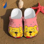 Funny Face Winnie The Pooh Pink Clogs For Kids And Adutls Funny Face Winnie The Pooh Pink Clogs For Kids And Adutls
