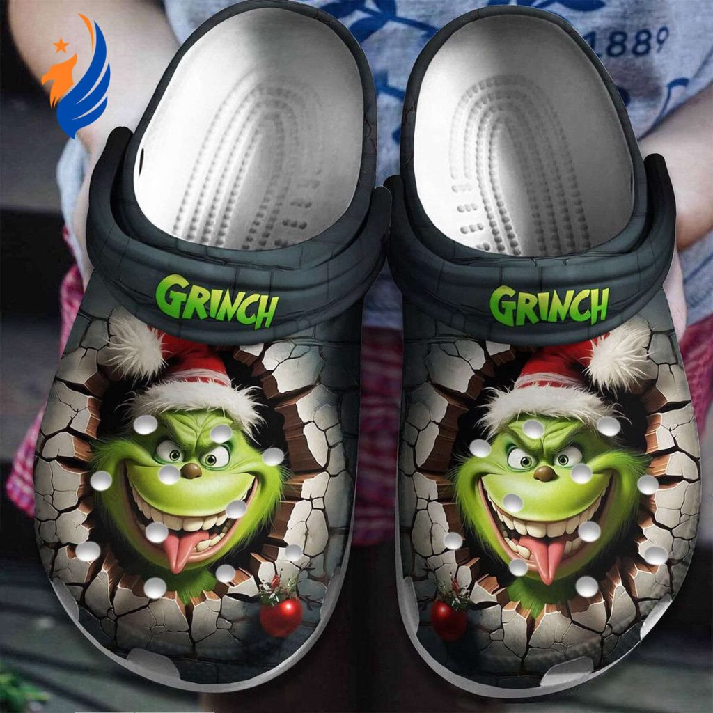 Funny Grinch Face Christmas Unisex Clogs For Kids And Adults Funny Grinch Face Christmas Unisex Clogs For Kids And Adults