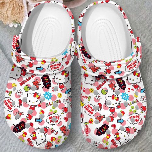 Funny Hello Kitty And Cute Friends Pattern Clogs, Clogs For Kids And Adults