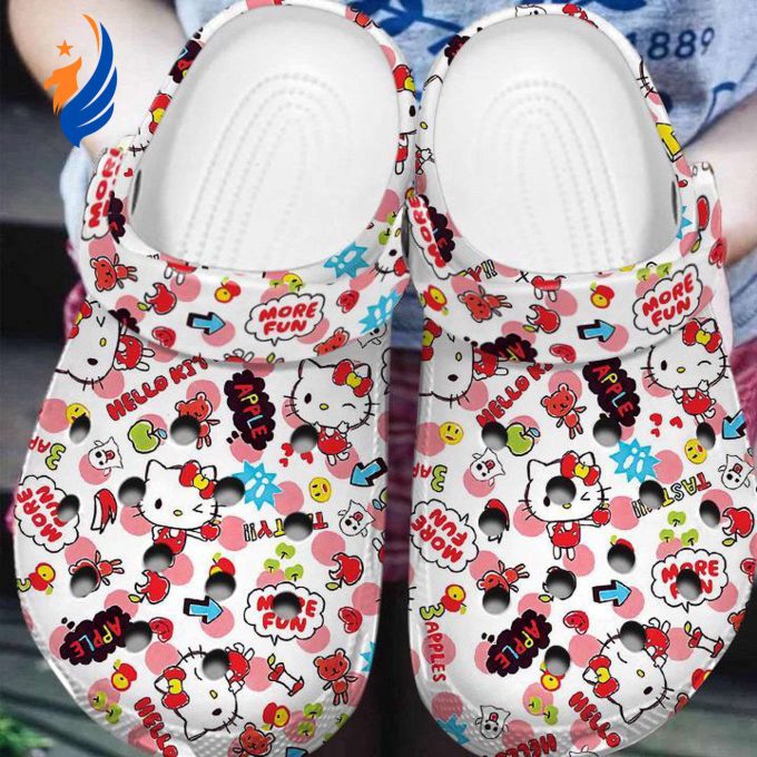 Funny Hello Kitty And Cute Friends Pattern Clogs, Clogs For Kids And Adults Funny Hello Kitty And Cute Friends Pattern Clogs, Clogs For Kids And Adults