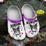 Funny Kuromi Hello Kitty Black Cartoon Clogs For Kids And Adults Funny Kuromi Hello Kitty Black Cartoon Clogs For Kids And Adults