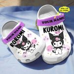 Funny Kuromi Hello Kitty Black Cartoon Clogs For Kids And Adults Funny Kuromi Hello Kitty Black Cartoon Clogs For Kids And Adults