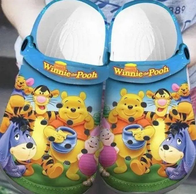Funny Winnie The Pooh And Friends Grass Clogs For Kids And Adutls