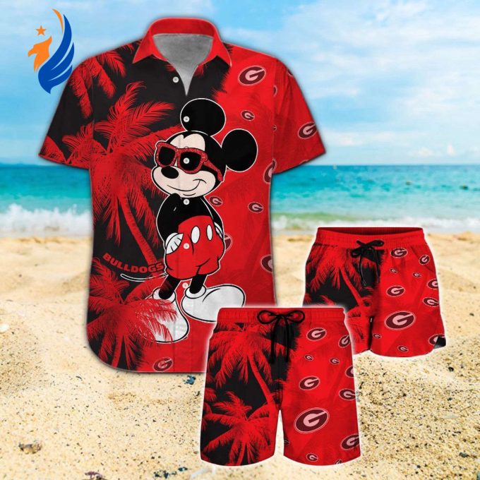 Georgia Bulldogs & Mickey Mouse Hawaiian Shirt #3: Fun and Stylish College Fan Apparel Georgia Bulldogs & Mickey Mouse Hawaiian Shirt #3: Fun and Stylish College Fan Apparel