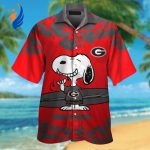 Georgia Bulldogs & Snoopy Hawaiian Shirt #3 – Stylish Sports Apparel for Bulldogs Fans
