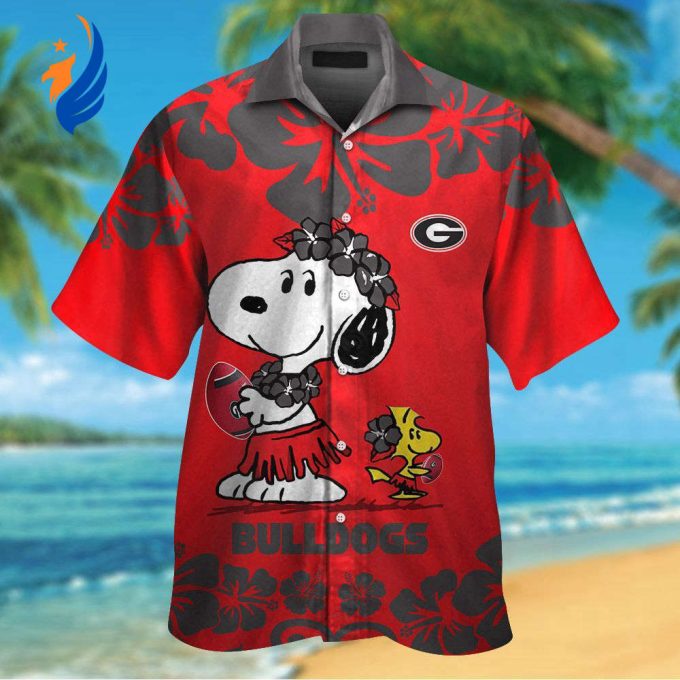 Georgia Bulldogs & Snoopy Hawaiian Shirt: Perfect Blend of Team Spirit and Fun in Stylish Apparel Georgia Bulldogs & Snoopy Hawaiian Shirt: Perfect Blend of Team Spirit and Fun in Stylish Apparel