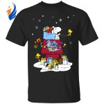 Gonzaga Bulldogs Santa Snoopy Merry Christmas Shirt: Spread Holiday Cheer with this Festive Apparel!
