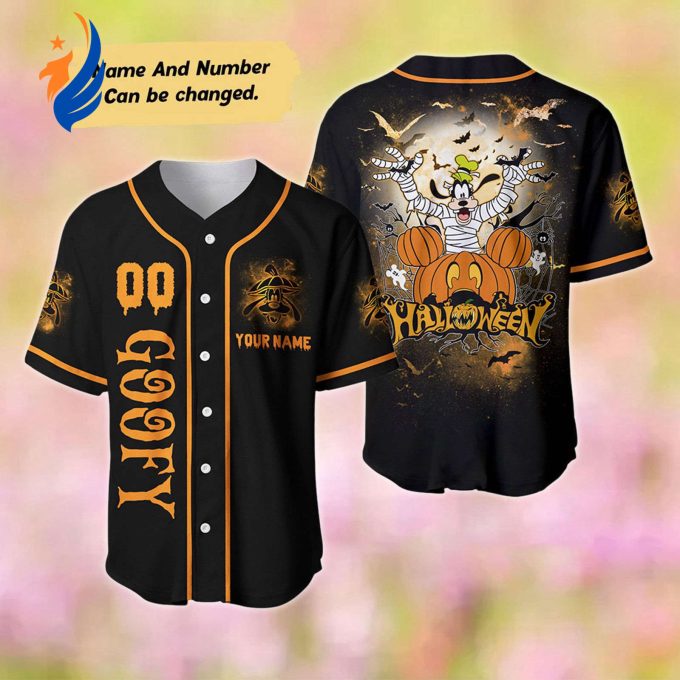 Goofy Mummies Halloween Baseball Jersey – Custom Name Shirt Mickey Mouse Movie Gift Goofy Mummies Halloween Baseball Jersey – Custom Name Shirt Mickey Mouse Movie Gift