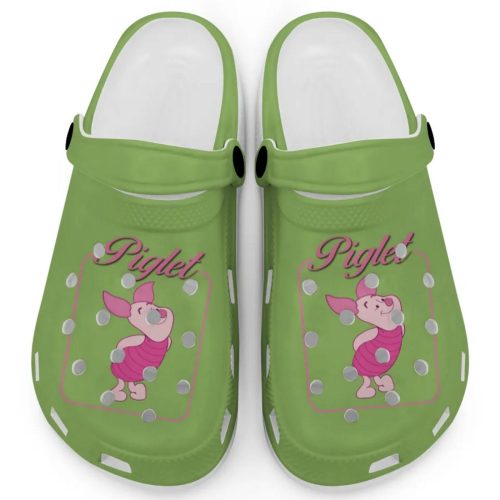 Graceful Piglet Winnie The Pooh Grass Clogs For Kids And Adults Fast Shipping