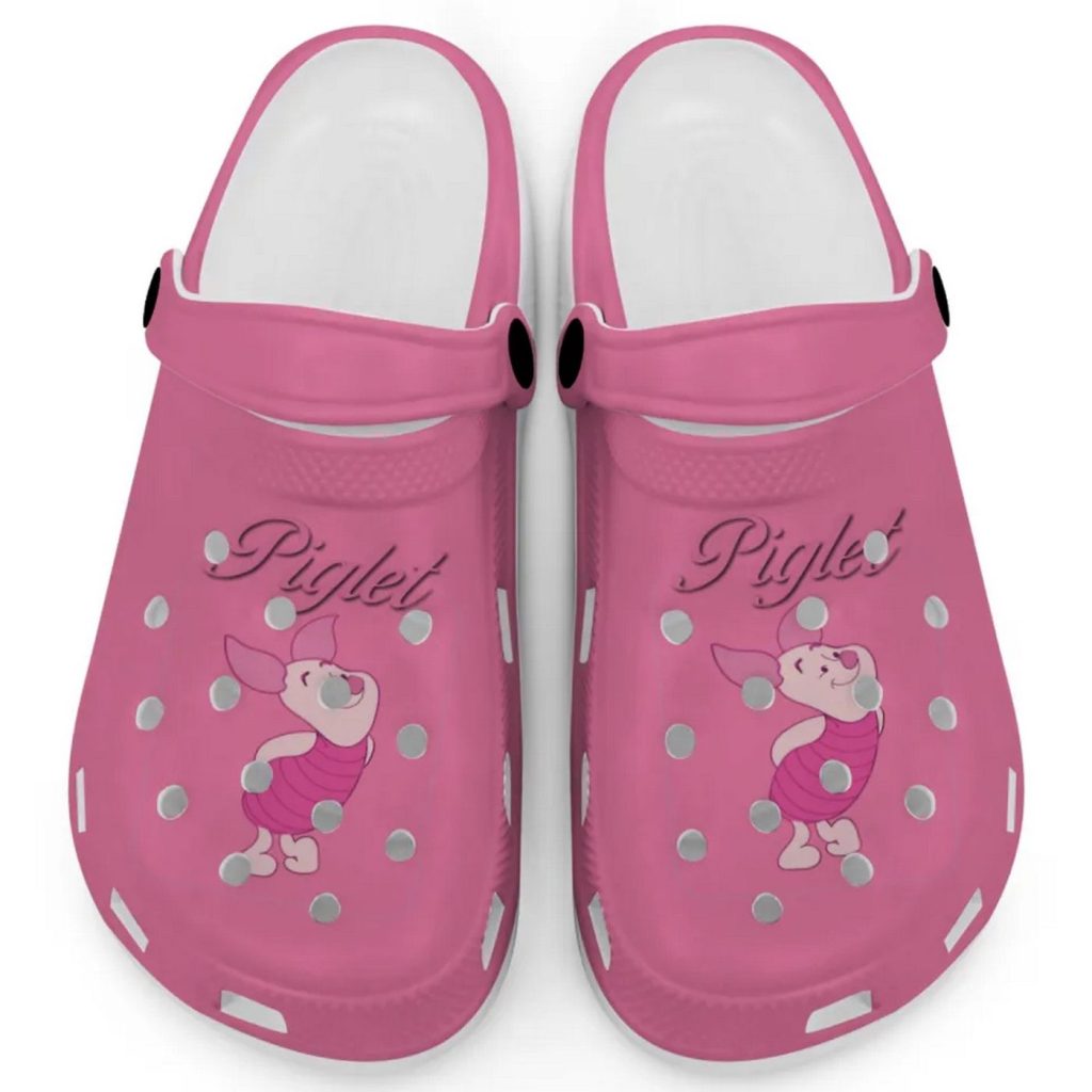 Graceful Piglet Winnie The Pooh Light Pink Clogs For Kids And Adults Graceful Piglet Winnie The Pooh Light Pink Clogs For Kids And Adults
