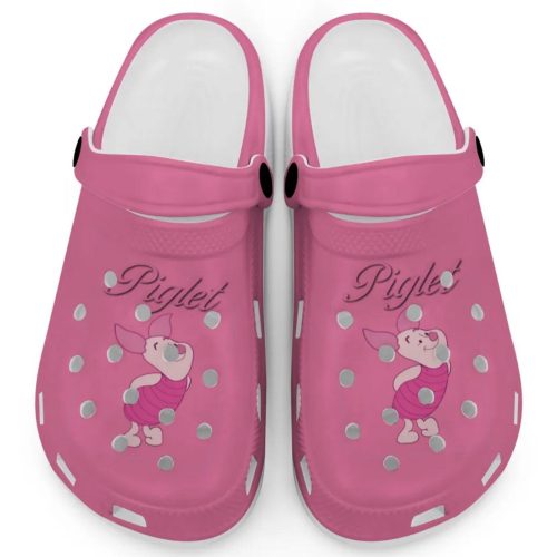 Graceful Piglet Winnie The Pooh Light Pink Clogs For Kids And Adults