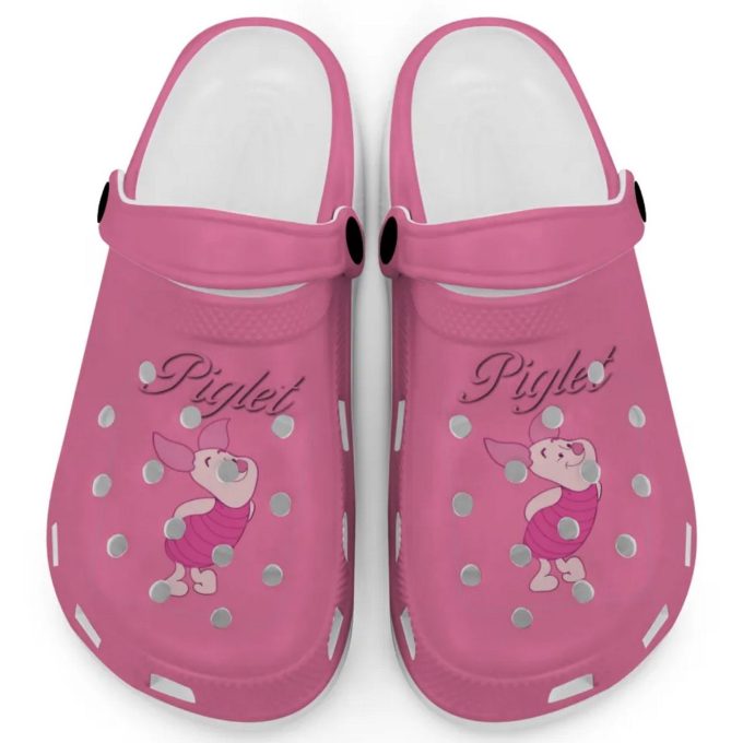 Graceful Piglet Winnie The Pooh Light Pink Clogs For Kids And Adults
